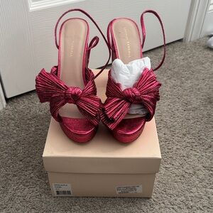 Loeffler Randall Natalia Pleated Platform Sandals